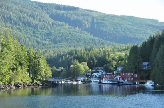 Telegraph Cove, em Vancouver Island, na Columbia Britânica, costa oeste do Canadá